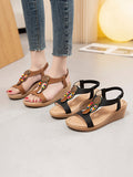 IFOMT Elasticity Open Toe Peep Toe Sandals Wedges & Flatform