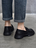 IFOMT Round-Toe Solid Color Square-Toe Shoes
