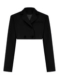 IFOMT Green New Blazers For Women Cropped Coats Jacket Summer Casual Outfits 2024 Fashion Chic Jacket Women's Blazer SuitsChristmas Gifts