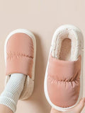 IFOMT Contrast Color Round-Toe Split-Joint Slippers