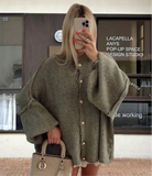 IFOMT Casual Button Cardigan Sweater