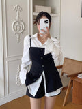 Ifomt Fashion Temperament Commute Shirt + Suit Vest Suit Women Spring Style 2025