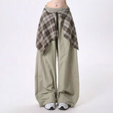 Ifomt Hip Hop Dance Trousers y2k pants cargo Sweatpants with Stylish Skirt Hem Design for Fall Loose Fit streetwear women baggy pants