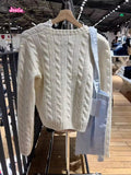 Ifomt Chic Twisted Flower Knit Sweater Cardigan 2025 Spring Long Sleeve O-neck Single Breasted Casual Coat Streetwear Sweet Sweater