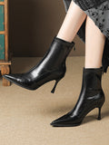 IFOMT Pointed-Toe Split-Joint Boots Pumps
