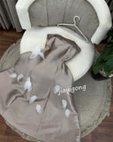 Ifomt Customized Casual Pleat Applique A-line Strapless Long Dresses Bespoke Occasion Dresses Chinese Style Simple