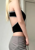 IFOMT Acubi Open Back Zip-Up Top