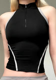 IFOMT Acubi Open Back Zip-Up Top