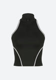 IFOMT Acubi Open Back Zip-Up Top