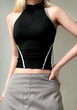 IFOMT Acubi Open Back Zip-Up Top