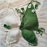 IFOMT Women's Knitted Handwoven Sleeveless Camisole Backless Adjustable Navel Baring Sexy Short Top Butterfly Strappy Top