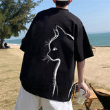 IFOMT Back Printed Cat Tee