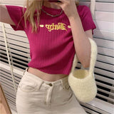 IFOMT Embroidered Crop Top