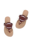 IFOMT New Fashion Spring Outfit Baseball Flip-Flop Flat Sandals