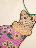 IFOMT Cat Embroidered Sweater