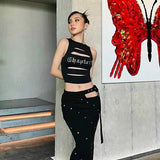 IFOMT Chapter Embellished Crop Top