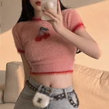 IFOMT Cherry Crop Sweater