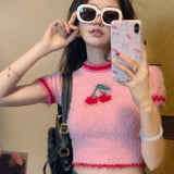 IFOMT Cherry Crop Sweater