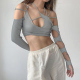 IFOMT Cut-Out Halter Top