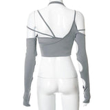 IFOMT Cut-Out Halter Top