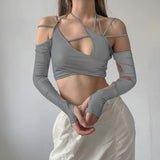 IFOMT Cut-Out Halter Top