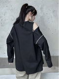 IFOMT Cyberpunk Cross Zip-Up Top