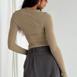 IFOMT Evony Long Sleeve Basic Top