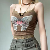IFOMT Fairy Grunge Angel Wings Top