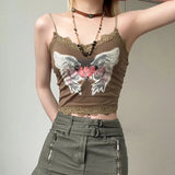 IFOMT Fairy Grunge Angel Wings Top