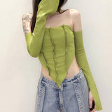 IFOMT Flare Sleeved Halter Top