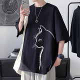 IFOMT Front Printed Cat Tee
