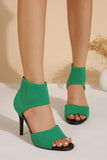 IFOMT New Fashion Spring Outfit Ankle Strap High Heel Fish Mouth Sandals