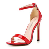 IFOMT   Sexy Black  Women Dress Sandals Fashion 11CM Spike High Heel Lady Party Shoes Plus Big Size 10 45 47
