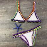 IFOMT Sexy Bikinis  Summer Women Swimsuit Hand Crocheted Bikini Set Swimwear Beach Bathing Suit Biquini Female Monokini