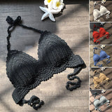 IFOMT Micro Bikini 2020 Women Handmade Crochet Knit Swimwear Halter Patchwork Bathing Suit Swimsuit Biquini Thong Bikini traje de bano