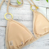 IFOMT 2022 New Sexy Bikinis Sequins Golden Color Women Bandage Bikini Set Push-up Padded Bra Swimsuit Suit Swimwear 2570