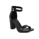 IFOMT  Ankle Straps Women's Sandals Summer Shoes Elegant Peep Toe Block High Heels Sandals Girls Party Shoes Large Size 45 Flip Flops