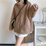 IFOMT Jessica Oversize Fur Sweatshirt