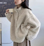 IFOMT Jessica Oversize Fur Sweatshirt