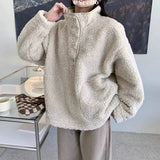 IFOMT Jessica Oversize Fur Sweatshirt