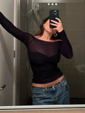 IFOMT Karalyn Mesh Long Sleeve Top