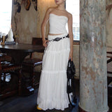 IFOMT Keiry Ruffle Maxi Skirt Set