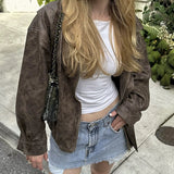 IFOMT Kiya Vintage Leather Jacket