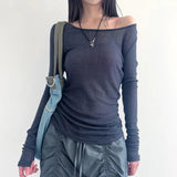 IFOMT Knitted Mesh Backless Top