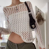 IFOMT Long Sleeve Fishnet Top
