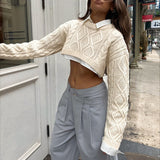 IFOMT Nevio Knitted Crop Sweater