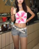 IFOMT Alexys Lace Strapless Top