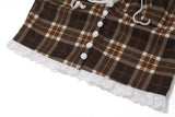 IFOMT Etty Retro Plaid Halter Top