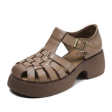 IFOMT Durable Women's Velcro Summer Authentic Hollow Sandals