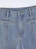IFOMT Back Star Patchwork Jeans